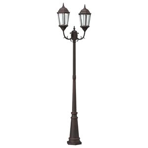vidaXL Luz de Jardim Bronze 68 x 20 x 235 cm Alum&iacute;nio e Vidro