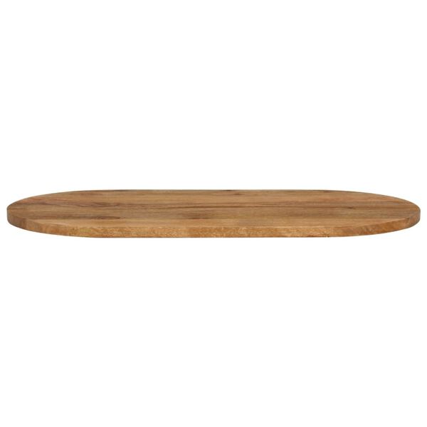 vidaXL Tampo de mesa oval 110x50x2,5 cm madeira de mangueira maci&ccedil;a