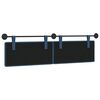 vidaXL Cabeceira Suspensa Azul 190 x 55 x 5 cm tecido
