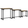vidaXL Mesa de Caf&eacute; Empilh&aacute;vel 3 unid. carvalho artisiano