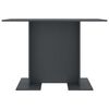 vidaXL Mesa de jantar 110x60x75 cm contraplacado cinzento