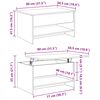 vidaXL Mesa de centro Madeira Antiga 80 x 50,5 x 41,5 cm