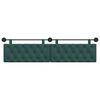 vidaXL Cabeceira Suspensa Verde Escuro 210 x 55 x 7 cm tecido