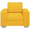 vidaXL Poltrona 100x77x82 cm tecido corduroy amarelo-claro