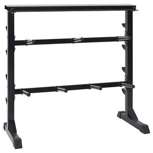 vidaXL Suporte para Halteres Preto 99 x 45 x 95,5 cm