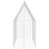 vidaXL Gaiola para Coelhos Prateado 400 x 100 x 210 cm A&ccedil;o Galvanizado