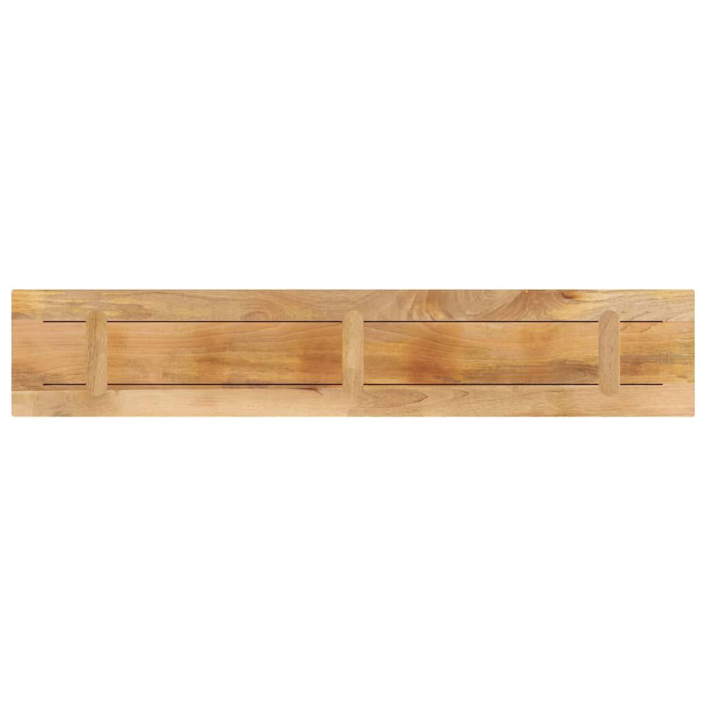 vidaXL Tampo de mesa retangular 160x30x2,5 cm mangueira áspera maciça