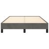 vidaXL Estrutura de cama sem colch&atilde;o 120x200 cm veludo cinzento-escuro