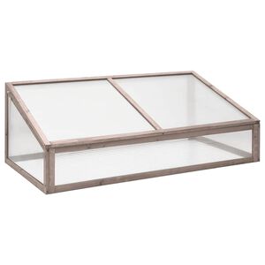 vidaXL Estufa 110x56x39 cm madeira de abeto cinzento