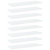 vidaXL Prateleiras para estante 8 pcs derivados de madeira branco