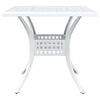 vidaXL Conjunto de Mesa de Jardim 5 pcs Branco Alum&iacute;nio Fundido