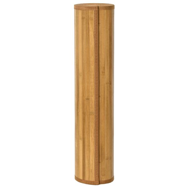 vidaXL Tapete retangular 80x400 cm bambu cor natural