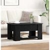 vidaXL Mesa de centro Carvalho Preto 79 x 49 x 41 cm