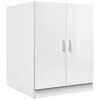 vidaXL Arm&aacute;rio m&aacute;quina lavar roupa 71x71,5x91,5 cm branco brilhante
