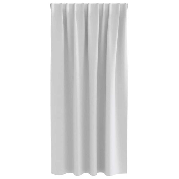 vidaXL Cortinas Blackout com Argolas 2 pcs Cinzento-claro 175 x 140 cm