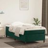 vidaXL Estrutura de cama com molas 90x200 cm veludo verde-escuro