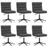 vidaXL Cadeiras de jantar 6 pcs couro artificial preto