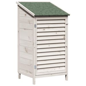 vidaXL Galp&atilde;o de Jardim Branco 59 x 56 x 113,5 cm