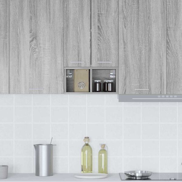 vidaXL Arm&aacute;rio suspenso Cinza Sonoma 20 x 29,5 x 40 cm