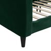 vidaXL Sof&aacute;-cama 90x200 cm veludo verde-escuro