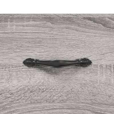 vidaXL Mesa de cabeceira 40x40x66 cm derivados madeira cinzento sonoma