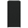 vidaXL Vaso/floreira de jardim 30x30x60 cm vime PE preto