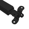 vidaXL Hinge de suporte de tampa 2 pcs Preto 192 x 32 x 50 mm A&ccedil;o