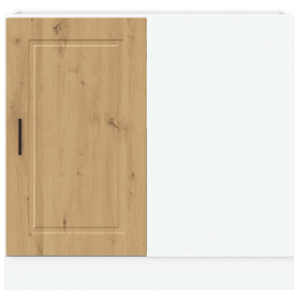 vidaXL Arm&aacute;rio base cozinha Porto derivados madeira carvalho artisiano