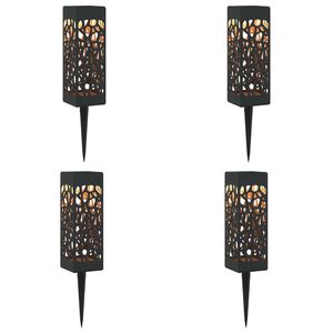 vidaXL Luzes Solares para Exterior com Pino de Aterragem 4 pcs 29 cm