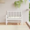 vidaXL Almofadão banco jardim 100x50x7cm mesclado tecido creme