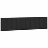vidaXL Almofad&atilde;o de cabeceira Hanko 200 cm veludo preto