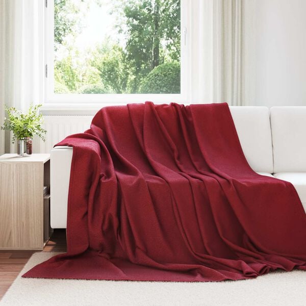 vidaXL Cobertores de Sof&aacute; 6 pcs Vermelho Bordeaux 240 x 220 cm L&atilde;