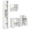 vidaXL Conjunto de M&oacute;veis para Banheiro 4 pcs Branco Brilhante