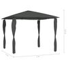 vidaXL Gazebo 3x3x2,6 m com capas para postes 160 g/m² antracite