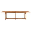 vidaXL 11 pcs conjunto de jantar para jardim 280x90x75cm ac&aacute;cia maci&ccedil;a
