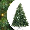 vidaXL &Aacute;rvore de Natal Artificial com 300 LEDs Verde 240 cm PE e PVC