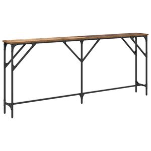 vidaXL Aparador Madeira Antiga 180 x 23 x 75 cm