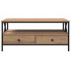 vidaXL Mesa de centro with Drawer carvalho artisiano 100 x 51 x 45 cm