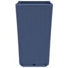 vidaXL Vasos/floreiras 2 pcs 32,5x32,5x57 cm PP cinzento azul