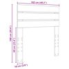vidaXL Cabeceira Branco 100 cm Madeira processada