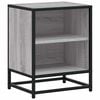 vidaXL Mesa de cabeceira sonoma 40x31x50 cm madeira e metal cinzento
