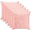 vidaXL Capa almofada 6 unid. HOUTEN Rosa 55 x 55 cm Flanela