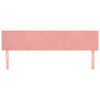 vidaXL Cabeceiras rosa 200x5x78/88 cm veludo