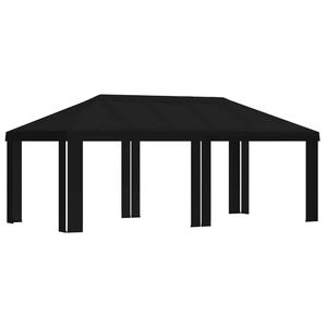 vidaXL Capa de Gazebo 6 x 3 m Preto Poli&eacute;ster 190