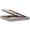 vidaXL Cama com arruma&ccedil;&atilde;o e colch&atilde;o Cinzento-claro 180 x 200 cm