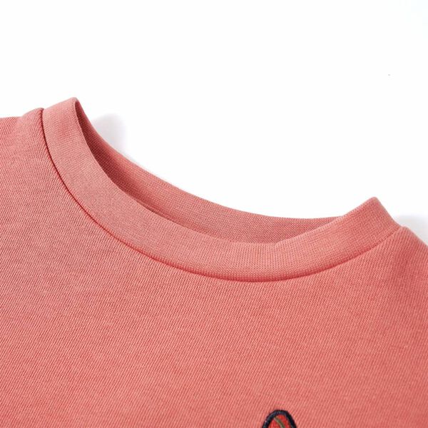 Sweatshirt para crian&ccedil;a bloco de cor rosa 140