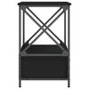 vidaXL Mesas de cabeceira 2 pcs 50x41x65 cm derivados de madeira preto