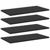 vidaXL Prateleiras para estante 8 pcs 60x30x1,5cm contraplacado preto
