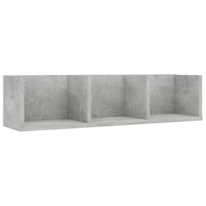 vidaXL Prateleira parede CD 75x18x18cm deriv. madeira cinzento cimento