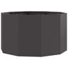 vidaXL Floreira Preto 90 x 90 x 50 cm A&ccedil;o